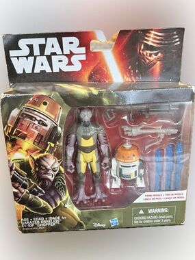 Hasbro Star Wars Rebels Garazeb Orrelios C1-10P Chopper Figures New Sealed